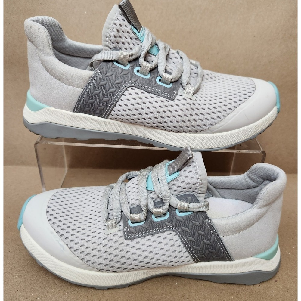 OluKai Wailuku (Sz 6) Breathable Athletic Sneakers Gray Blue Women's Mesh